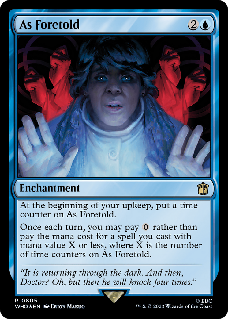 As Foretold (Surge Foil) [Doctor Who] | Rook's Games and More