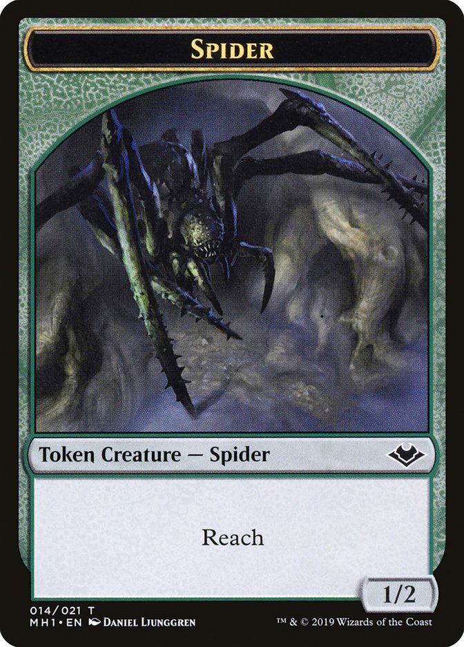 Spider Token [Modern Horizons Tokens] | Rook's Games and More