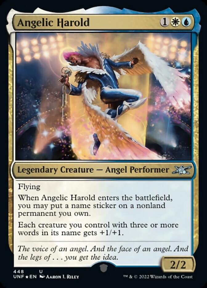 Angelic Harold (Galaxy Foil) [Unfinity] | Rook's Games and More