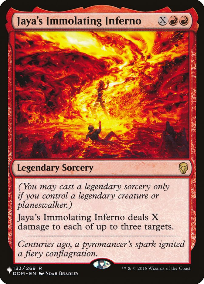 Jaya's Immolating Inferno [The List] | Rook's Games and More