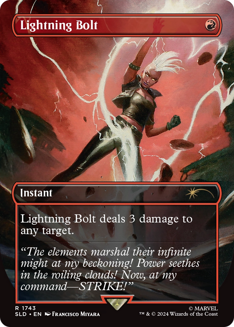 Lightning Bolt (1743) (Rainbow Foil) [Secret Lair Drop Series] | Rook's Games and More