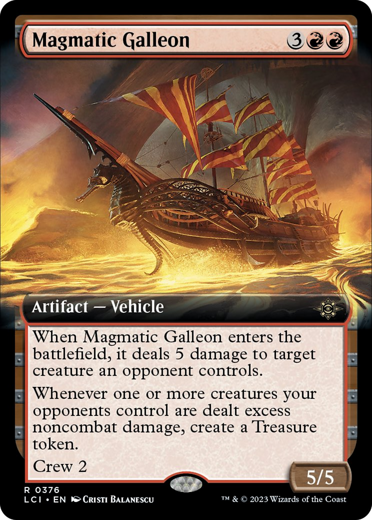 Magmatic Galleon (Extended Art) [The Lost Caverns of Ixalan] | Rook's Games and More