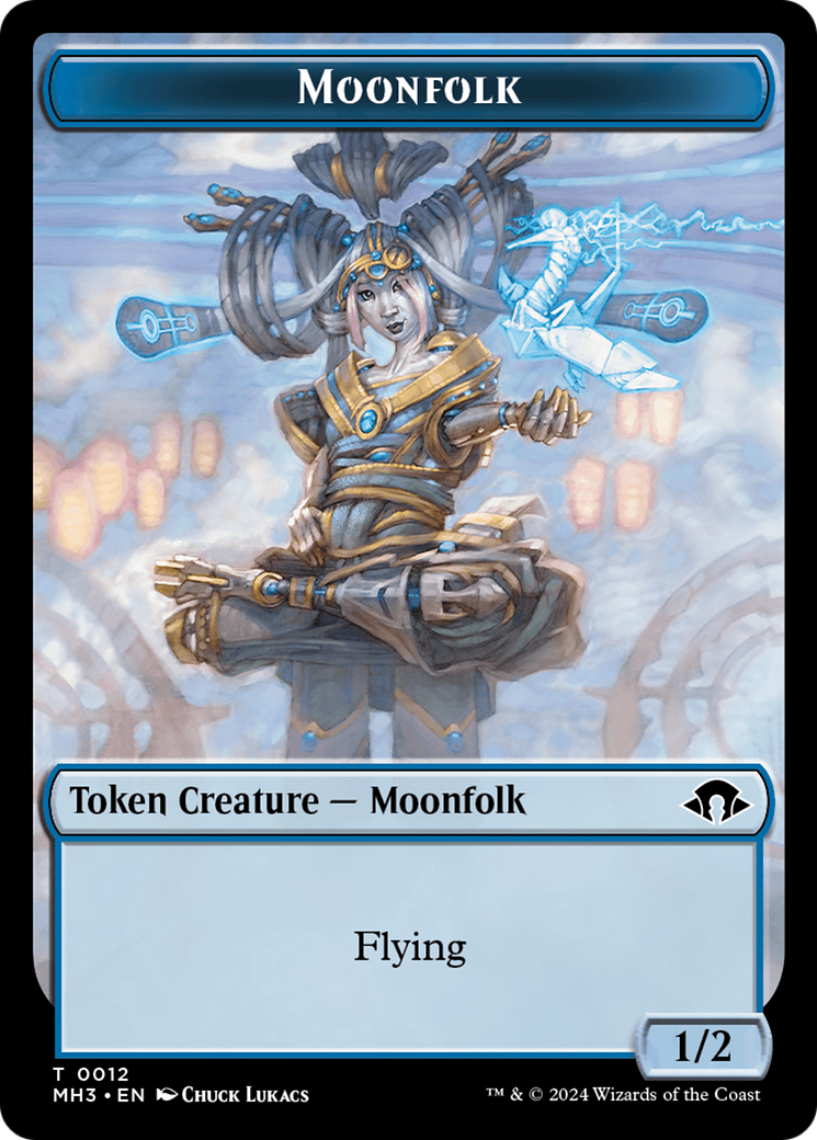 Moonfolk Token [Modern Horizons 3 Tokens] | Rook's Games and More