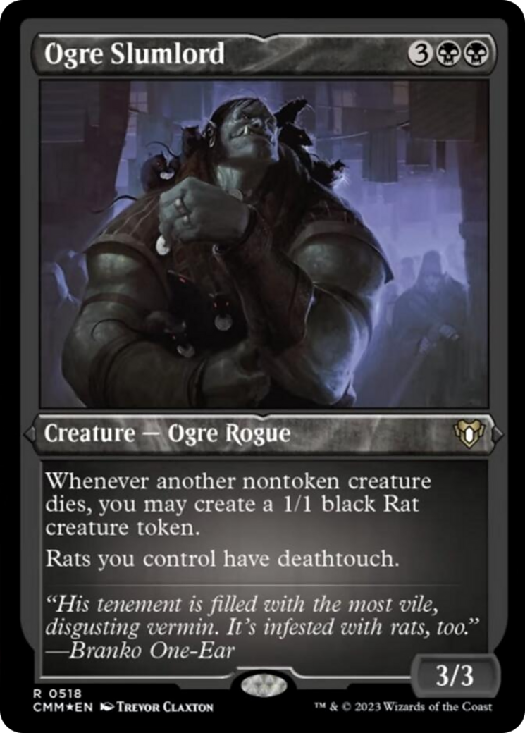 Ogre Slumlord (Foil Etched) [Commander Masters] | Rook's Games and More