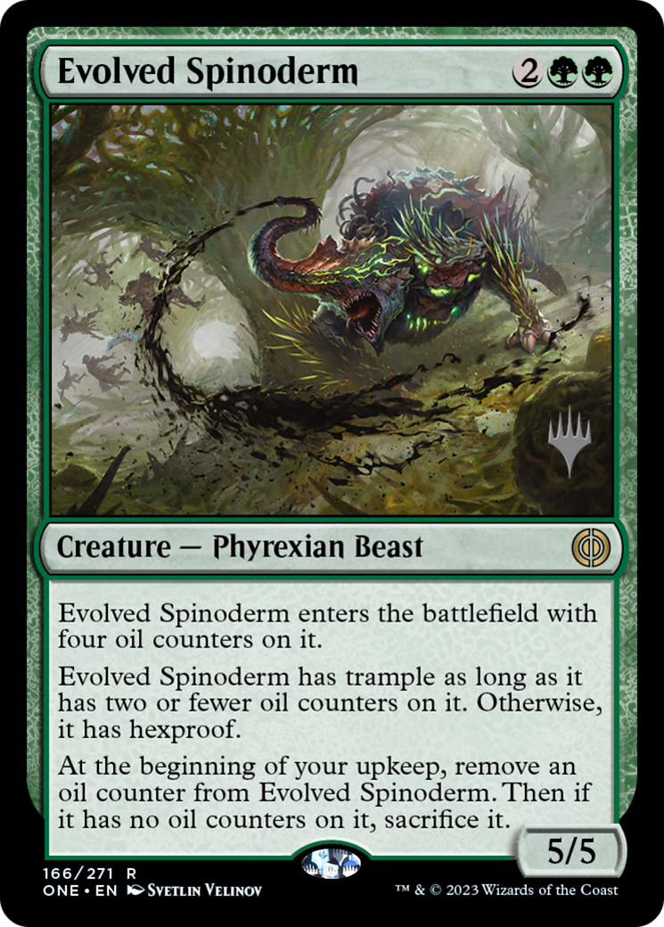 Evolved Spinoderm (Promo Pack) [Phyrexia: All Will Be One Promos] | Rook's Games and More