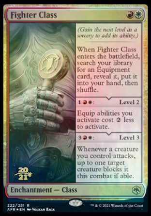 Fighter Class [Dungeons & Dragons: Adventures in the Forgotten Realms Prerelease Promos] | Rook's Games and More