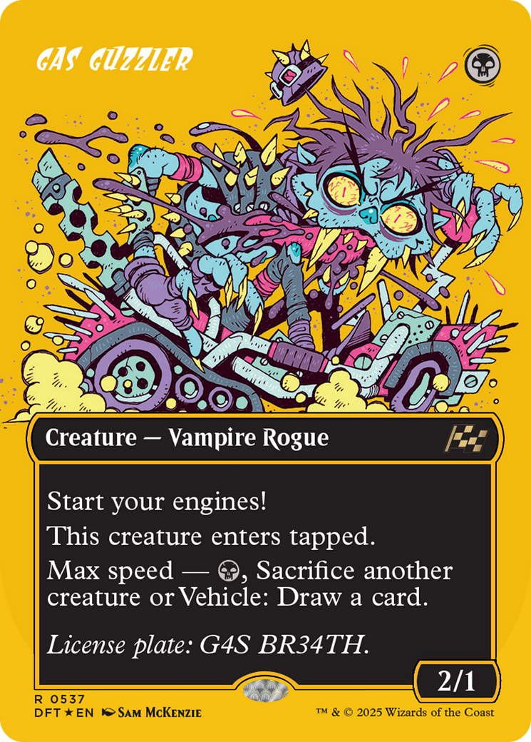 Gas Guzzler (Borderless) (First-Place Foil) [Aetherdrift] | Rook's Games and More