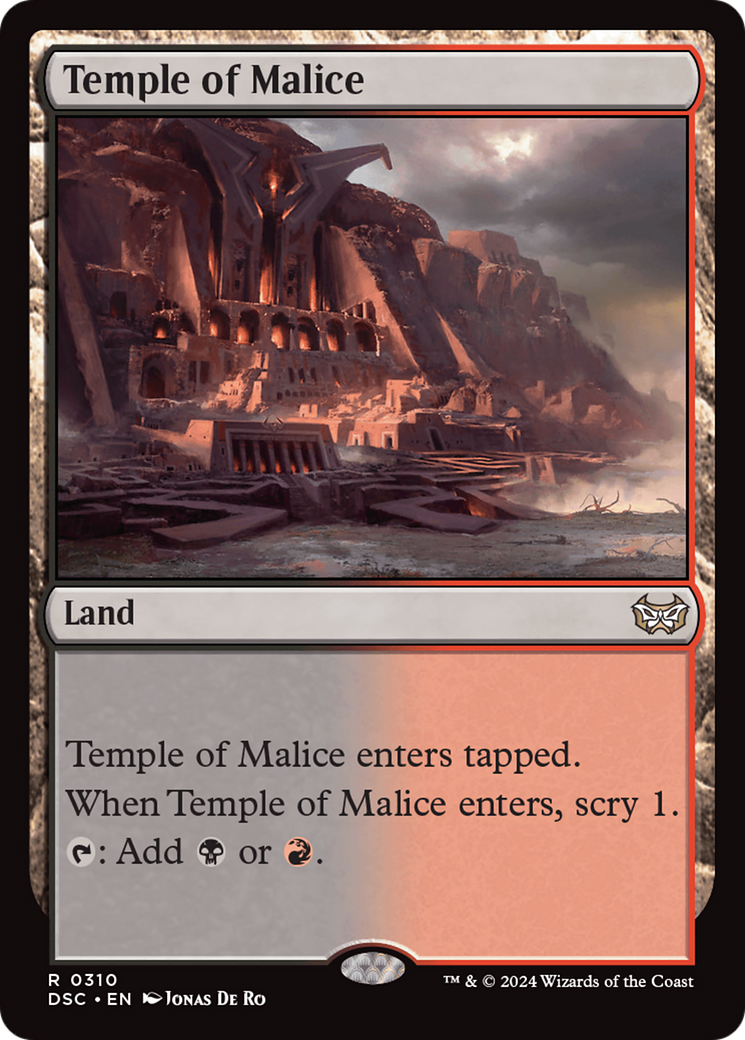Temple of Malice [Duskmourn: House of Horror Commander] | Rook's Games and More