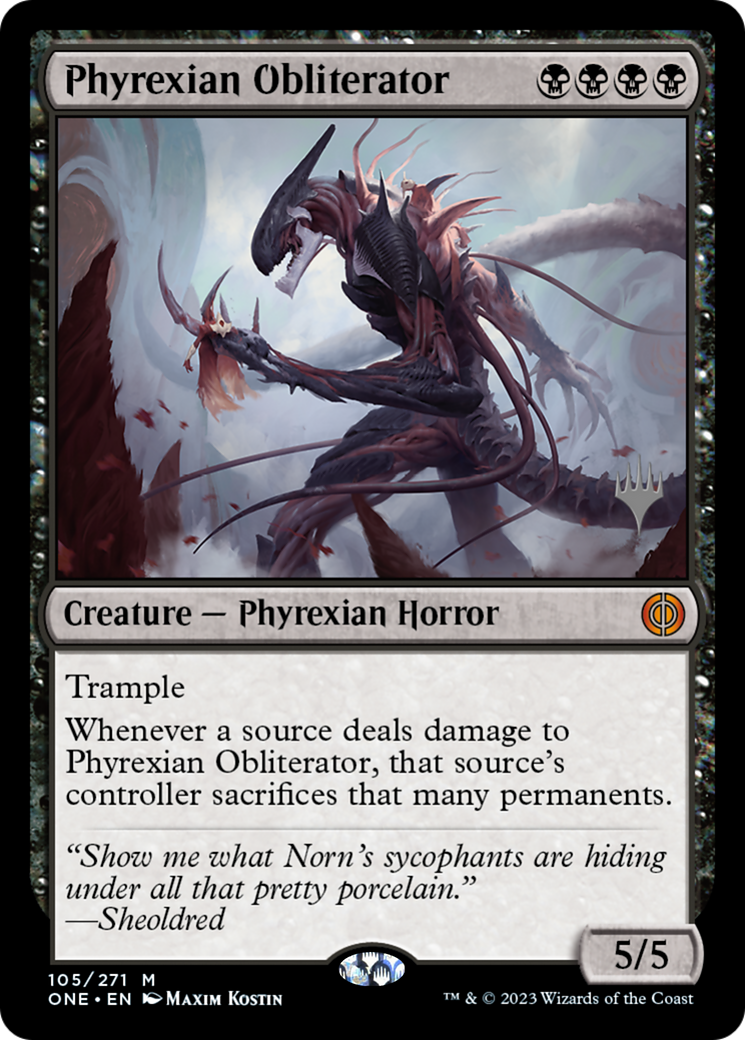 Phyrexian Obliterator (Promo Pack) [Phyrexia: All Will Be One Promos] | Rook's Games and More