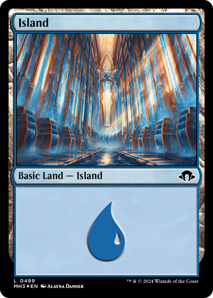 Island (0499) (Ripple Foil) [Modern Horizons 3] | Rook's Games and More