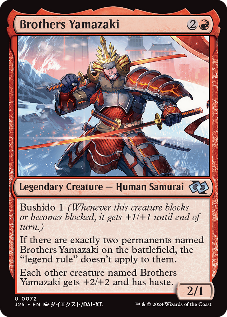 Brothers Yamazaki (72 Swords) (Anime) [Foundations Jumpstart] | Rook's Games and More