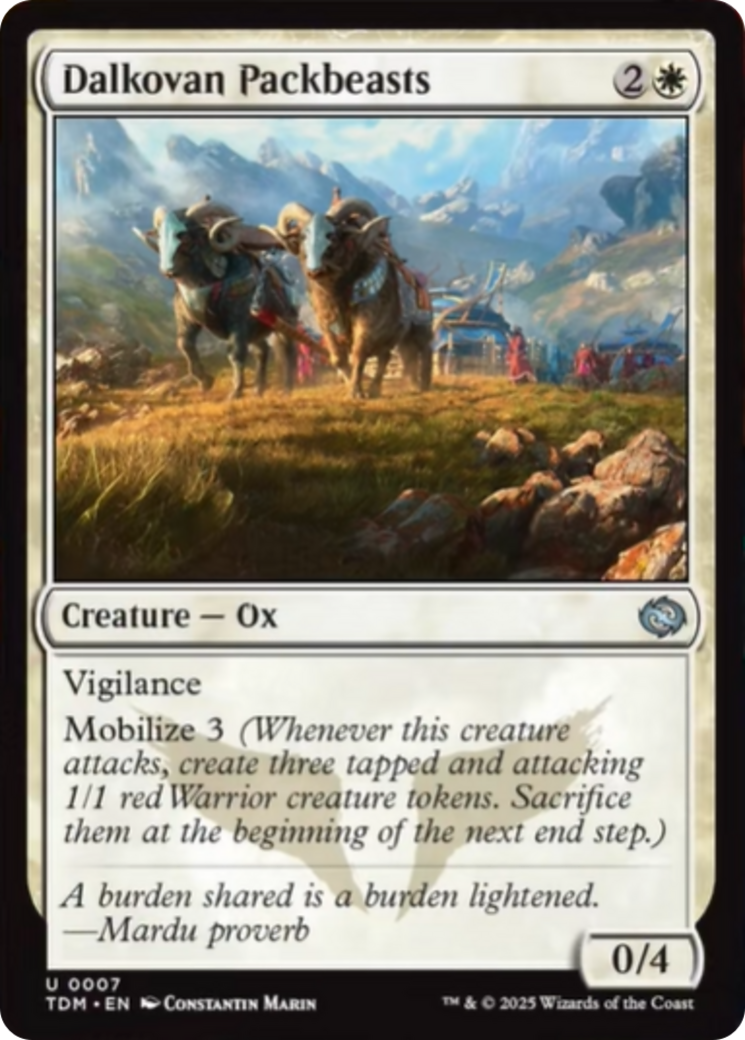 Dalkovan Packbeasts [Tarkir: Dragonstorm] | Rook's Games and More