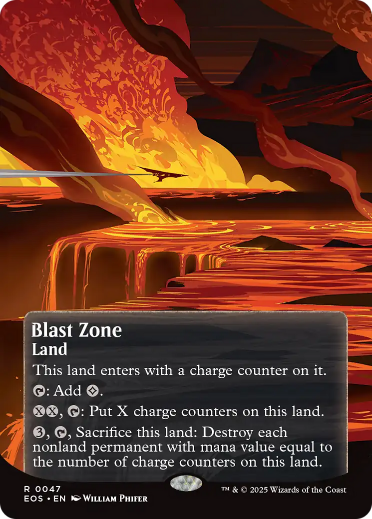 Blast Zone (0047) (Borderless) [Edge of Eternities: Stellar Sights] | Rook's Games and More