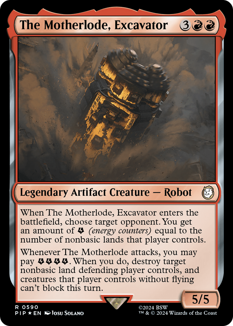 The Motherlode, Excavator (Surge Foil) [Fallout] | Rook's Games and More