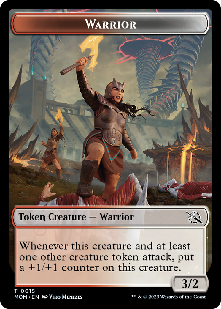 Warrior Token [March of the Machine Tokens] | Rook's Games and More