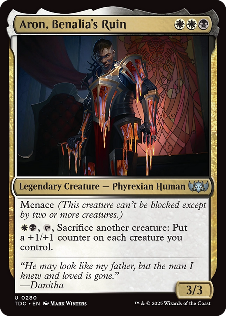 Aron, Benalia's Ruin [Tarkir: Dragonstorm Commander] | Rook's Games and More