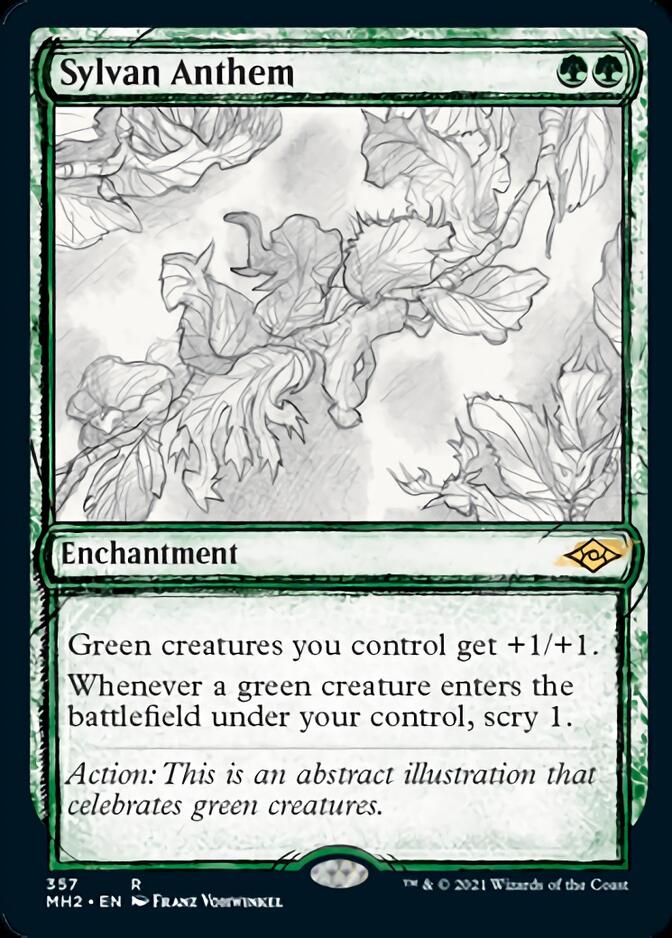 Sylvan Anthem (Sketch) [Modern Horizons 2] | Rook's Games and More