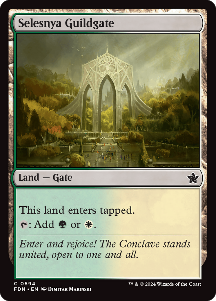 Selesnya Guildgate [Foundations] | Rook's Games and More