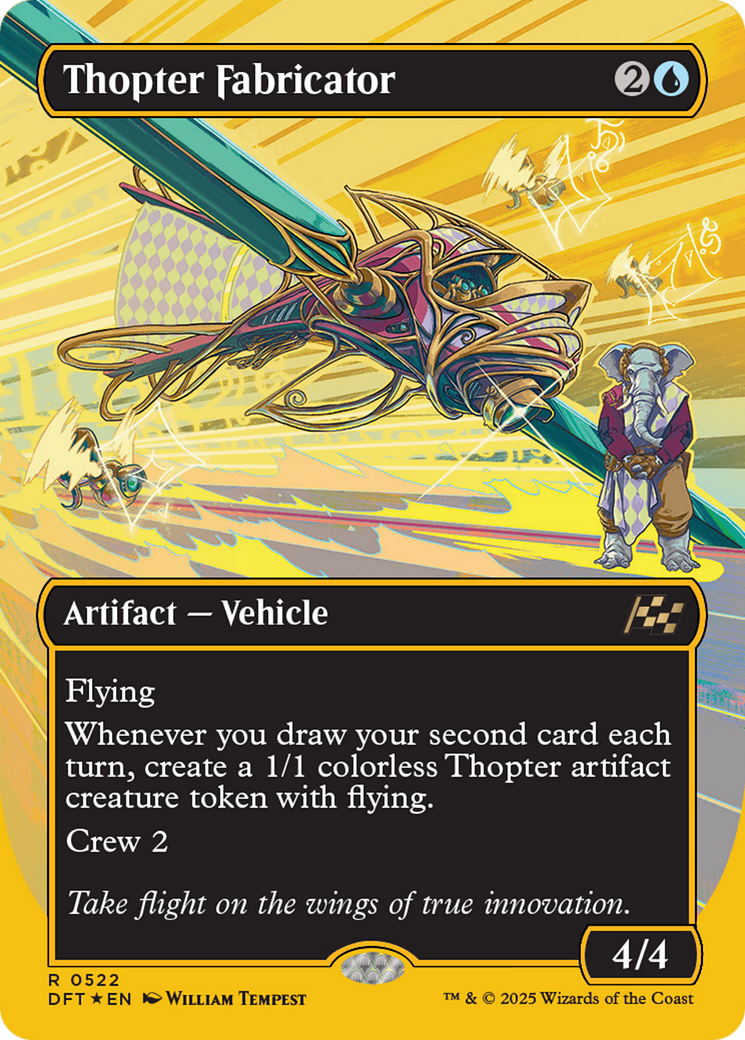 Thopter Fabricator (Borderless) (First-Place Foil) [Aetherdrift] | Rook's Games and More