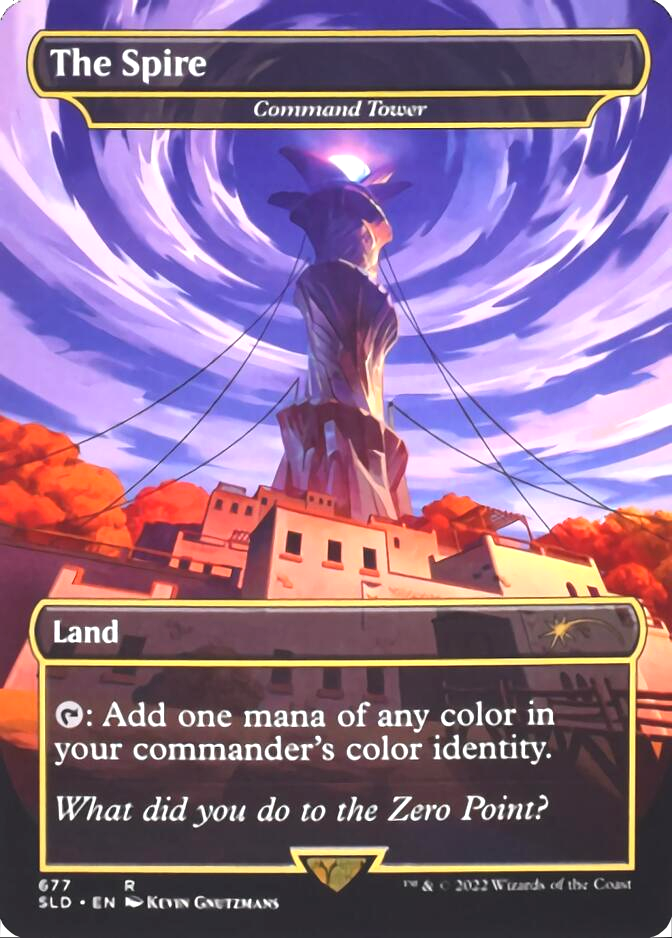 Command Tower - The Spire (Borderless) [Secret Lair Drop Promos] | Rook's Games and More