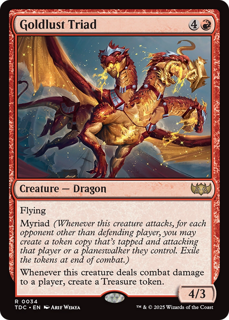 Goldlust Triad [Tarkir: Dragonstorm Commander] | Rook's Games and More