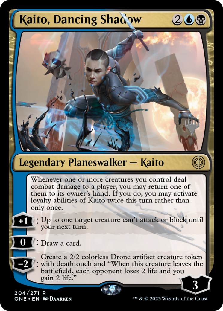 Kaito, Dancing Shadow (Promo Pack) [Phyrexia: All Will Be One Promos] | Rook's Games and More