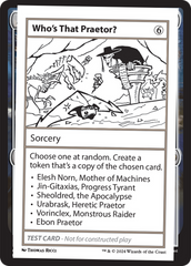 Who's That Praetor? [Mystery Booster 2 Playtest Cards]