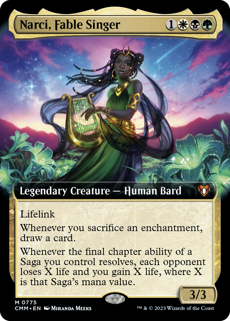 Narci, Fable Singer (Extended Art) [Commander Masters] | Rook's Games and More