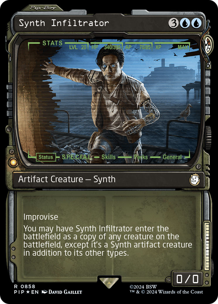 Synth Infiltrator (Showcase) (Surge Foil) [Fallout] | Rook's Games and More