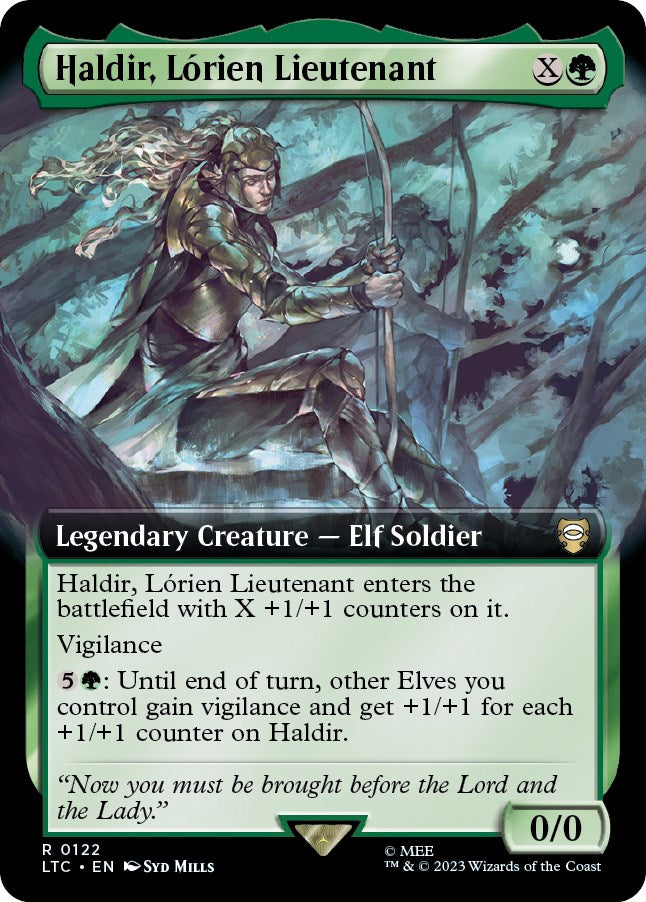 Haldir, Lorien Lieutenant (Extended Art) [The Lord of the Rings: Tales of Middle-Earth Commander] | Rook's Games and More