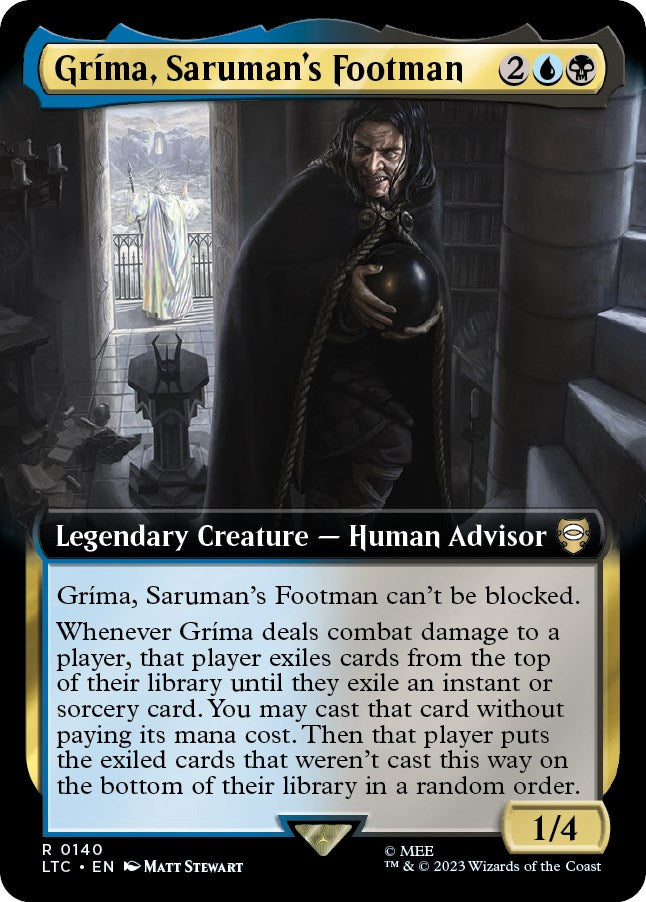 Grima, Saruman's Footman (Extended Art) [The Lord of the Rings: Tales of Middle-Earth Commander] | Rook's Games and More