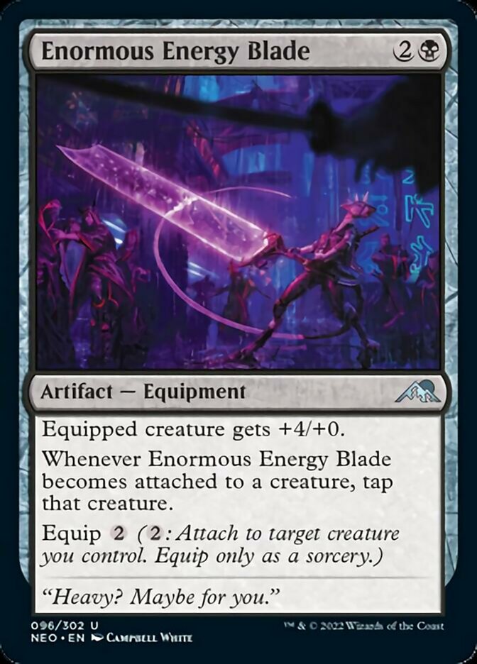 Enormous Energy Blade [Kamigawa: Neon Dynasty] | Rook's Games and More