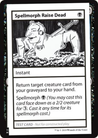 Spellmorph Raise Dead (2021 Edition) [Mystery Booster Playtest Cards] | Rook's Games and More