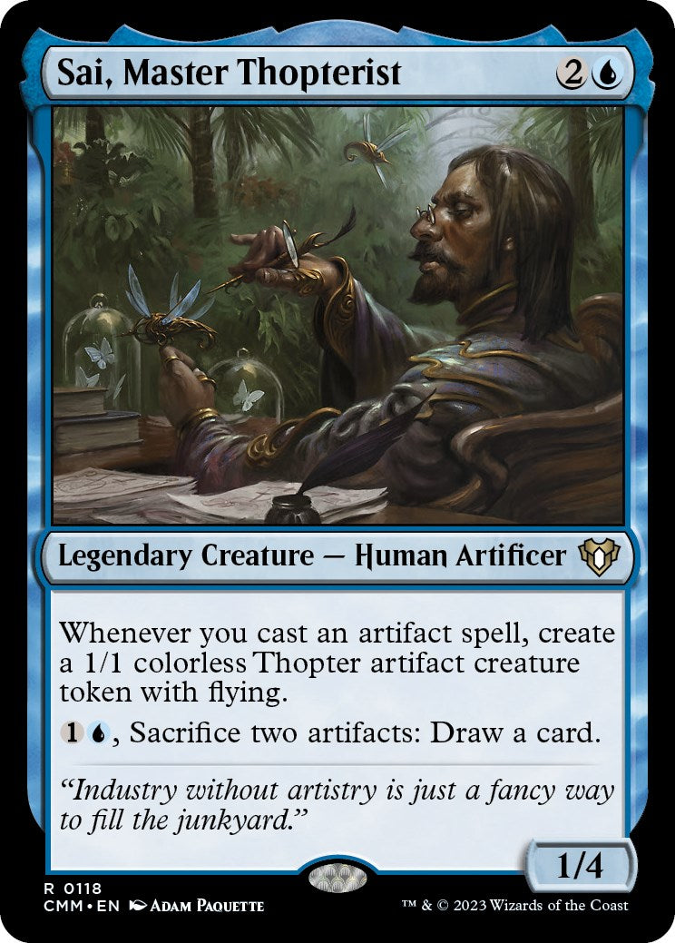 Sai, Master Thopterist [Commander Masters] | Rook's Games and More