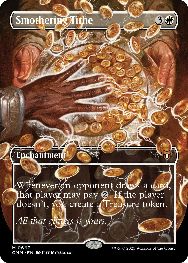 Smothering Tithe (Borderless Alternate Art) [Commander Masters] | Rook's Games and More