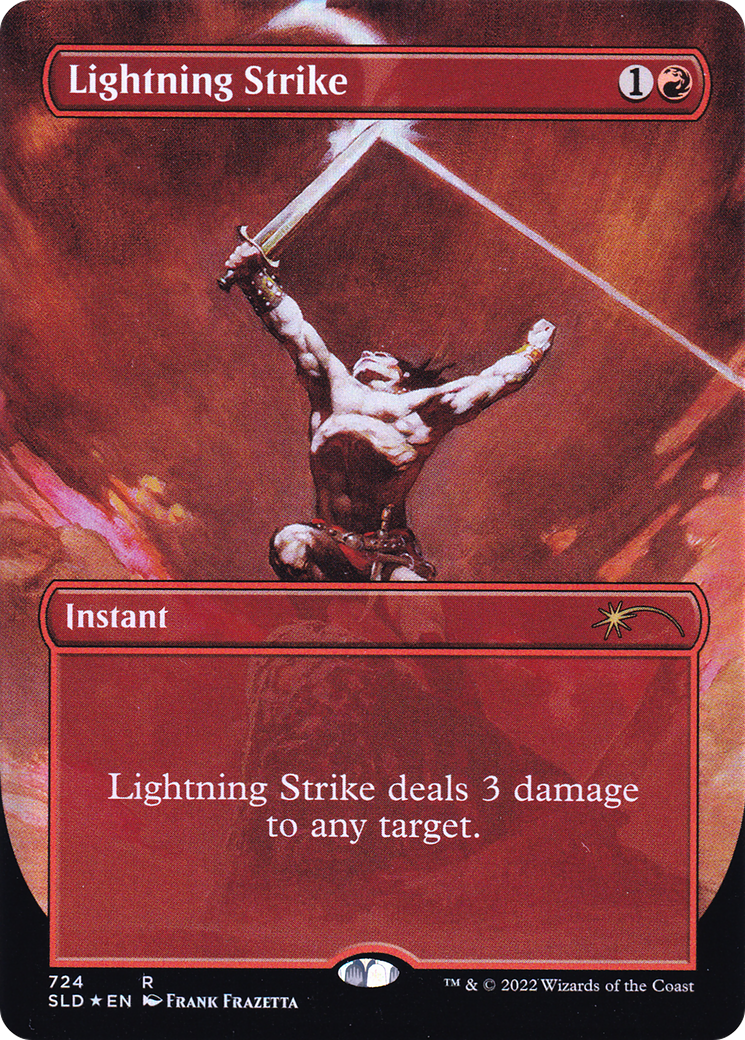 Lightning Strike (Borderless) [Secret Lair Drop Promos] | Rook's Games and More