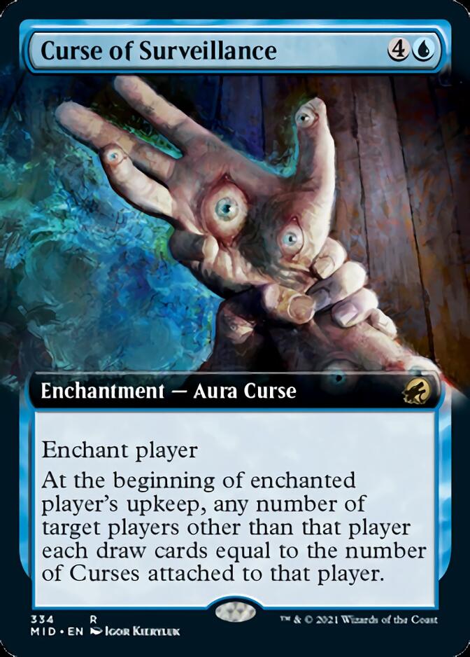 Curse of Surveillance (Extended Art) [Innistrad: Midnight Hunt] | Rook's Games and More
