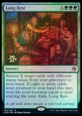 Long Rest [Dungeons & Dragons: Adventures in the Forgotten Realms Prerelease Promos] | Rook's Games and More