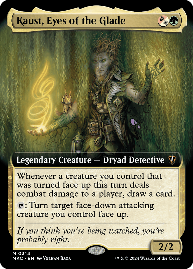 Kaust, Eyes of the Glade (Extended Art) [Murders at Karlov Manor Commander] | Rook's Games and More