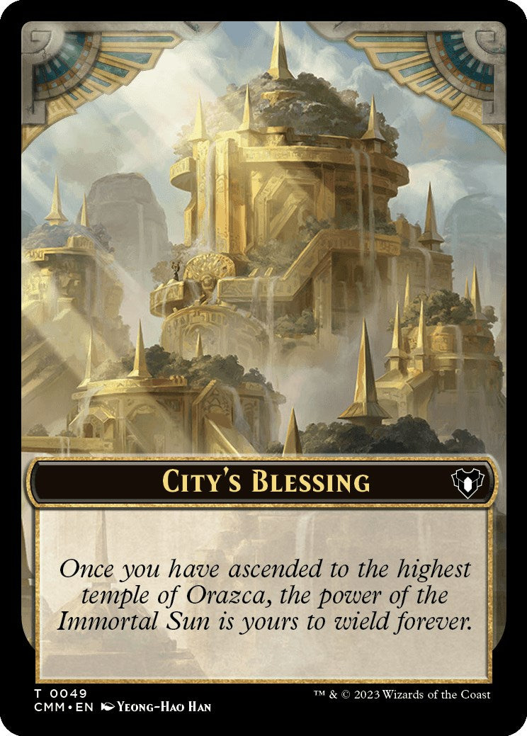 City's Blessing // Rat Double-Sided Token [Commander Masters Tokens] | Rook's Games and More