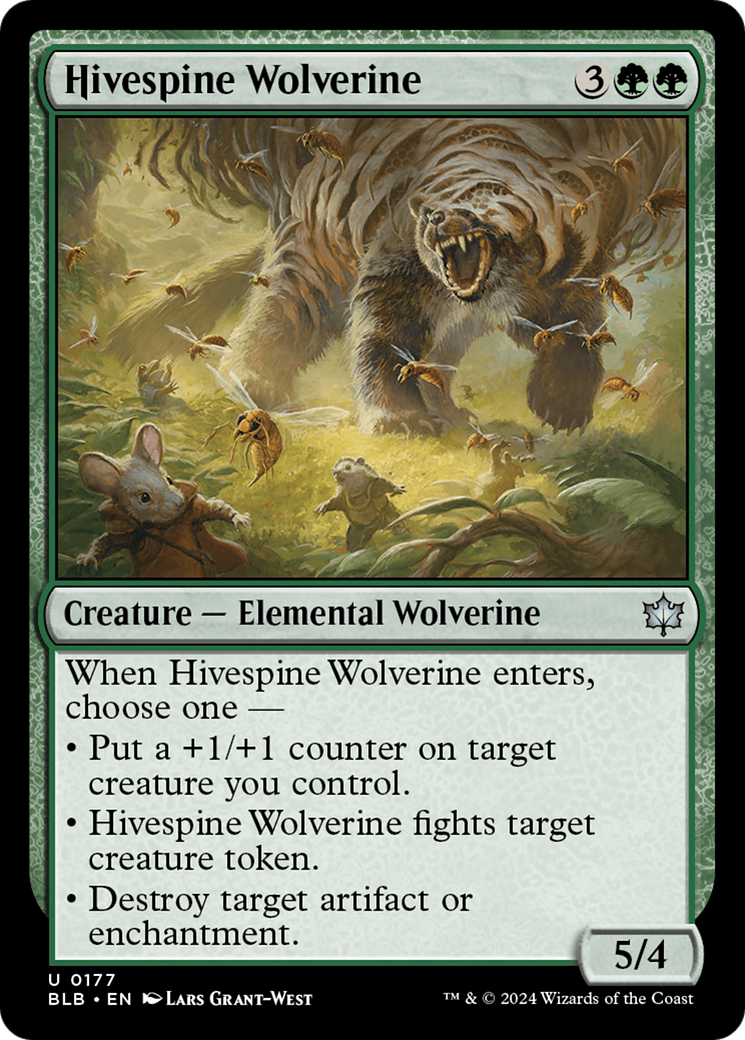 Hivespine Wolverine [Bloomburrow] | Rook's Games and More