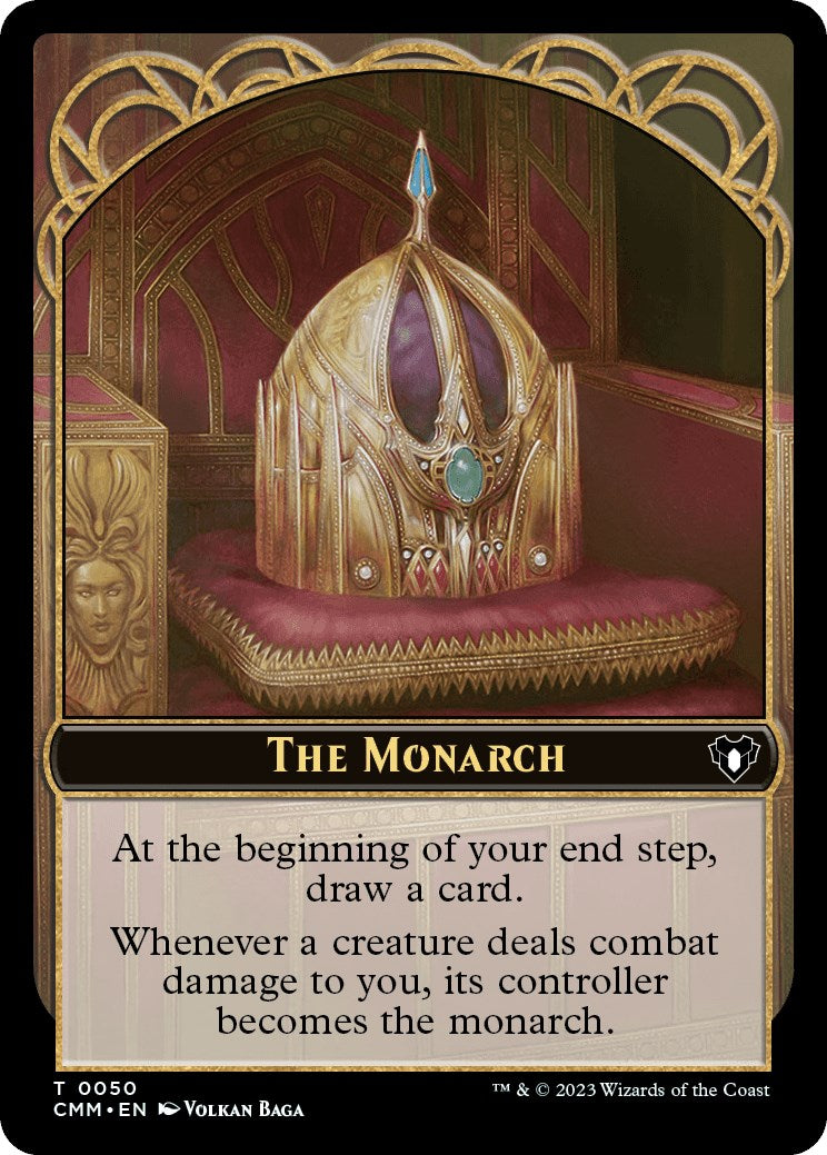 The Monarch // Elf Druid Double-Sided Token [Commander Masters Tokens] | Rook's Games and More