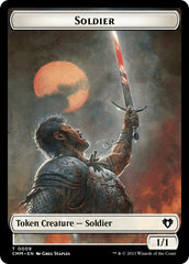 Soldier // Dragon (0020) Double-Sided Token [Commander Masters Tokens] | Rook's Games and More