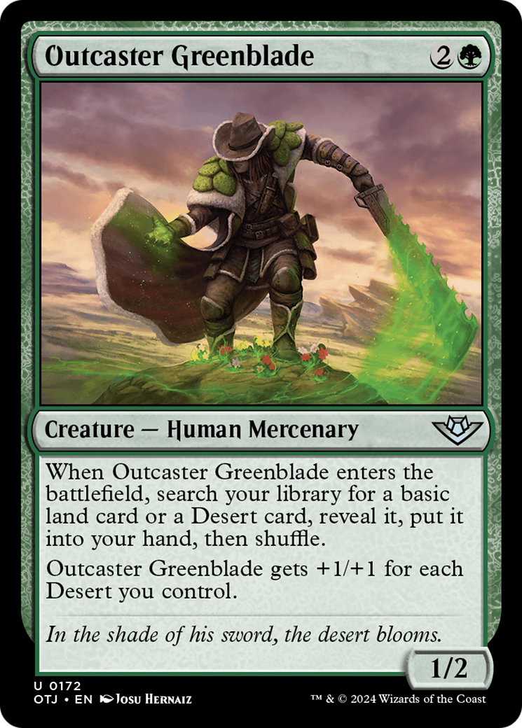 Outcaster Greenblade [Outlaws of Thunder Junction] | Rook's Games and More