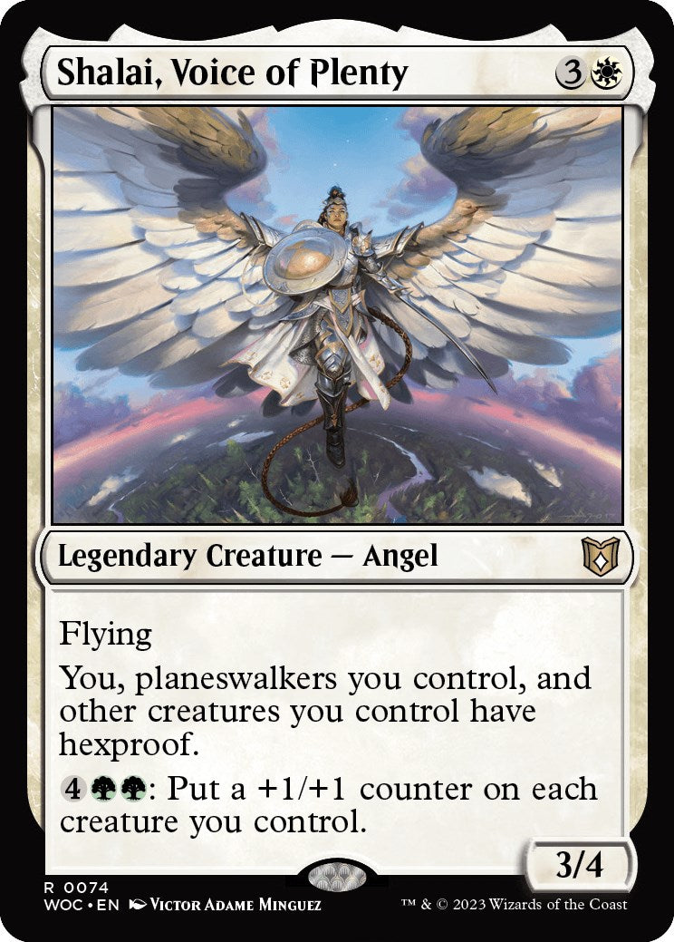 Shalai, Voice of Plenty [Wilds of Eldraine Commander] | Rook's Games and More