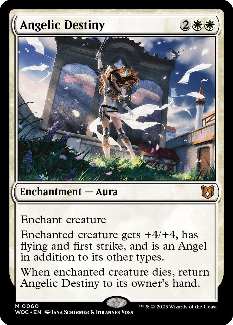 Angelic Destiny [Wilds of Eldraine Commander] | Rook's Games and More