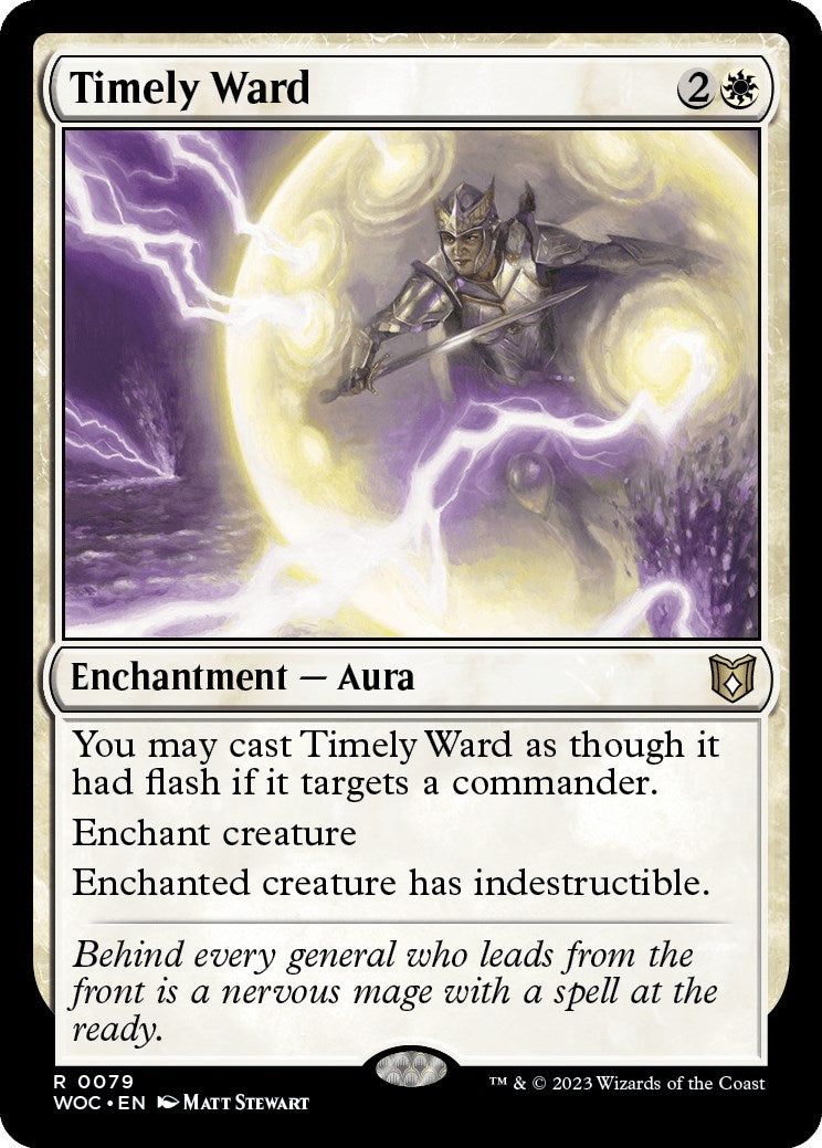 Timely Ward [Wilds of Eldraine Commander] | Rook's Games and More