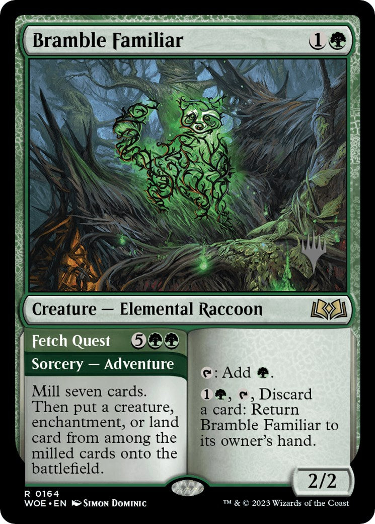 Bramble Familiar // Fetch Quest (Promo Pack) [Wilds of Eldraine Promos] | Rook's Games and More