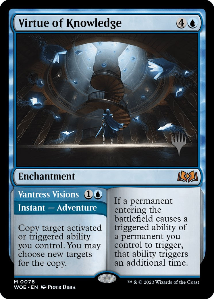 Virtue of Knowledge // Vantress Visions (Promo Pack) [Wilds of Eldraine Promos] | Rook's Games and More