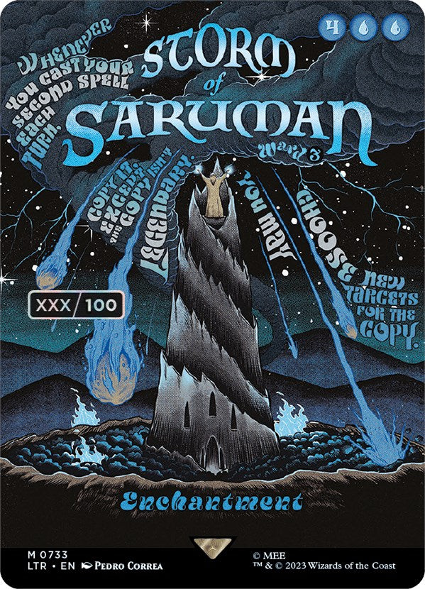 Storm of Saruman (Borderless Poster) (Serialized) [The Lord of the Rings: Tales of Middle-Earth] | Rook's Games and More